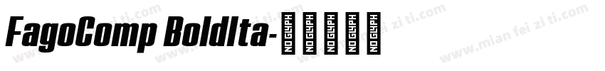 FagoComp BoldIta字体转换